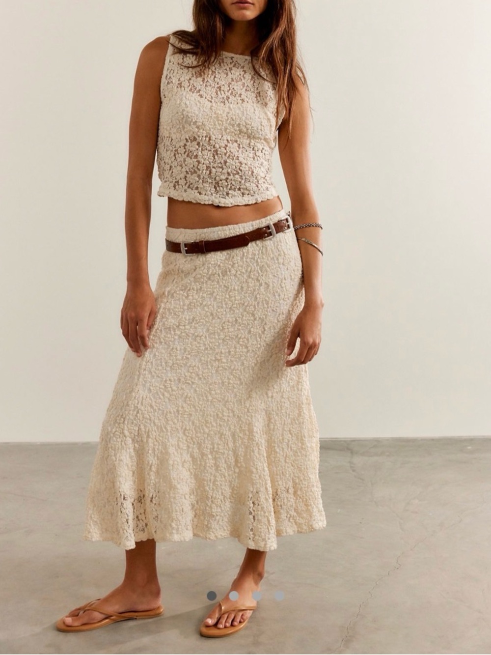 Free People Laney Midi Skirt Set